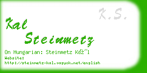 kal steinmetz business card